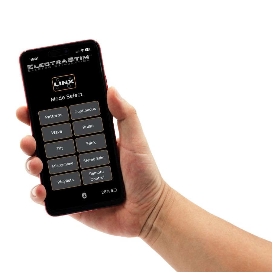 ELECTRASTIM - LINX DUAL - CHANNEL ELECTRO STIMULATOR WITH APP & REMOTE CONTROL - NOCTURNA DESIRES