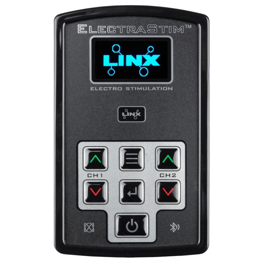 ELECTRASTIM - LINX DUAL - CHANNEL ELECTRO STIMULATOR WITH APP & REMOTE CONTROL - NOCTURNA DESIRES