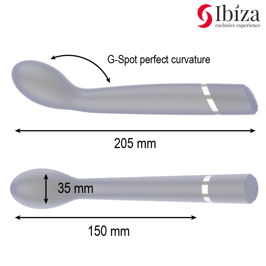 IBIZA - G - SPOT VIBRATOR 10 VIBRATIONS RECHARGEABLE - NOCTURNA DESIRES