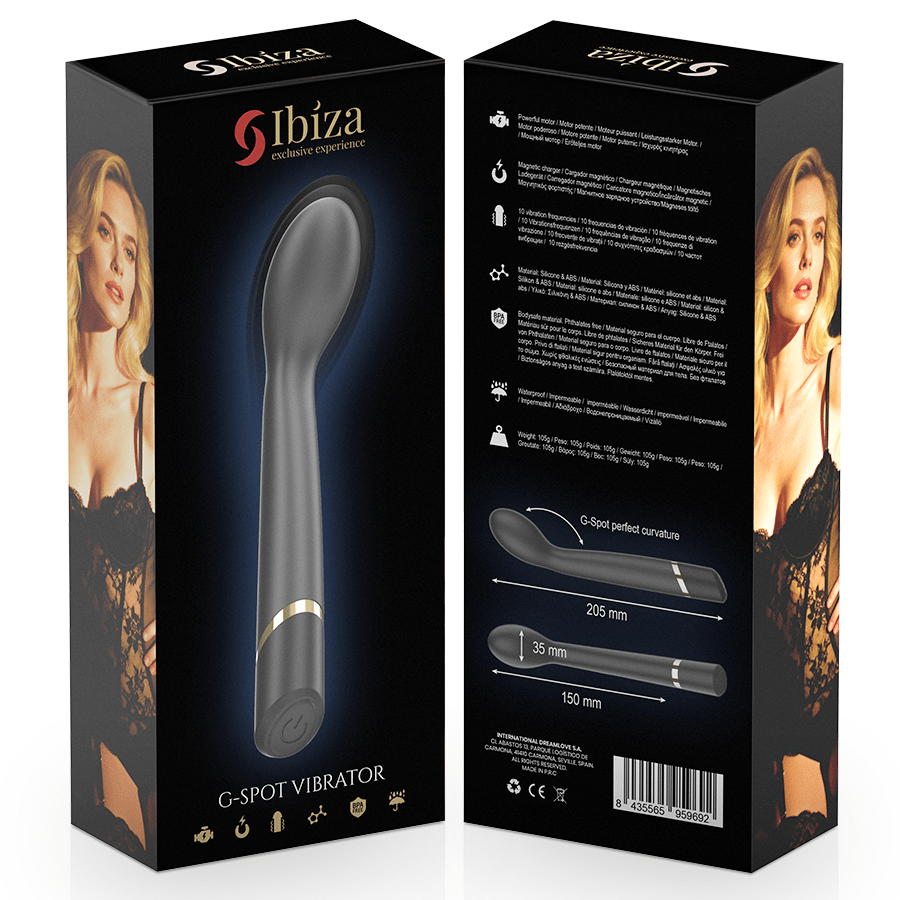 IBIZA - G - SPOT VIBRATOR 10 VIBRATIONS RECHARGEABLE - NOCTURNA DESIRES
