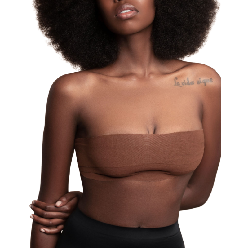 BYE-BRA - BODY TAPE 5 M X 6.5 CM + 3 PAIRS OF NIPPLE COVERS BROWN - NOCTURNA DESIRES