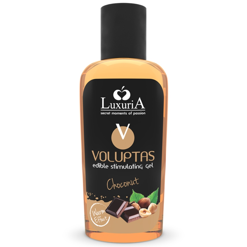 INTIMATELINE LUXURIA - VOLUPTAS EDIBLE MASSAGE GEL WARMING EFFECT - CHOCONUT 100 ML - NOCTURNA DESIRES
