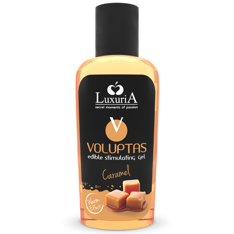 INTIMATELINE LUXURIA - VOLUPTAS EDIBLE MASSAGE GEL WARMING EFFECT - CARAMEL 100 ML - NOCTURNA DESIRES