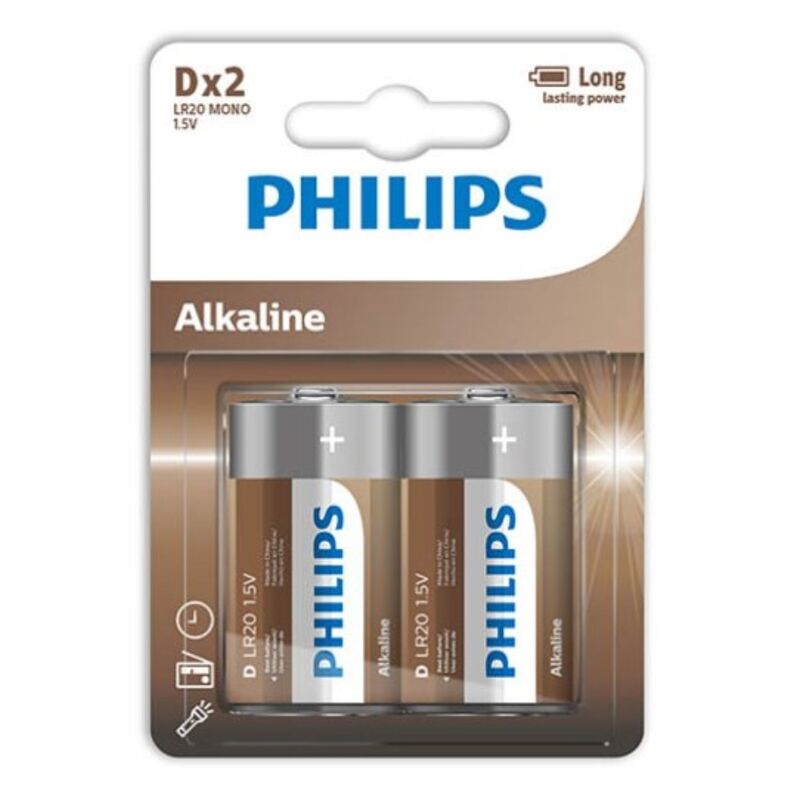 PHILIPS - ALKALINE BATTERY D LR20 BLISTER*2 - NOCTURNA DESIRES
