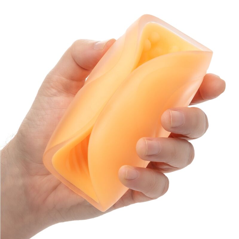 CALEXOTICS - BEADED GRIP MASTURBATOR ORANGE - NOCTURNA DESIRES