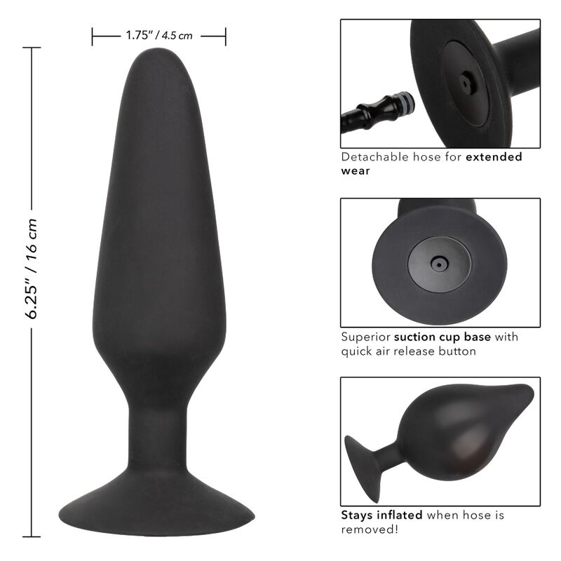 CALEXOTICS - XL SILICONE INFLATABLE PLUG - NOCTURNA DESIRES