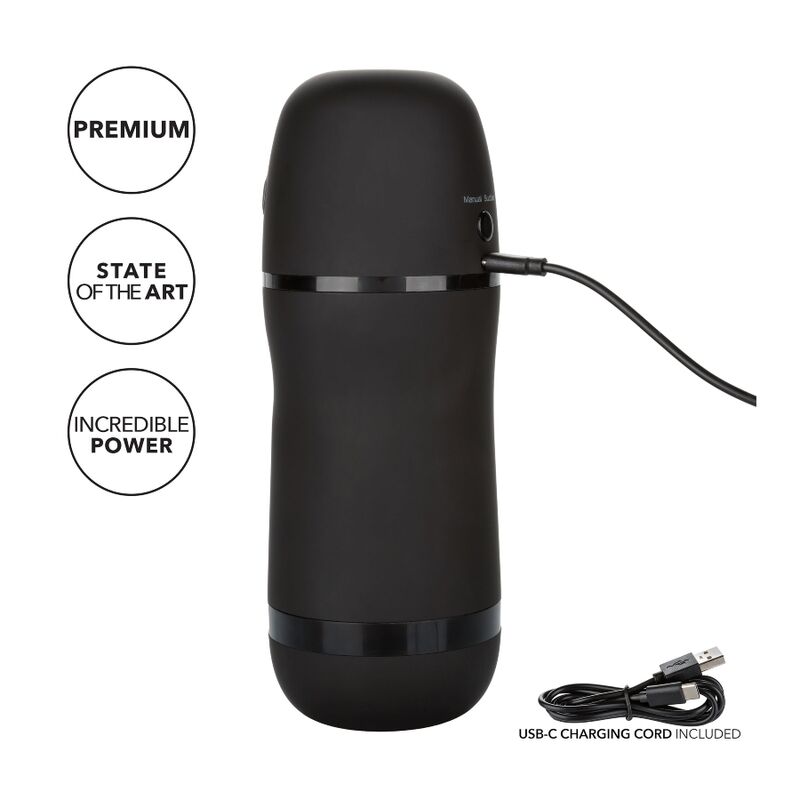 CALEXOTICS - OPTIMUM POWER VIBRATING SUCTION MASTURBATOR - NOCTURNA DESIRES