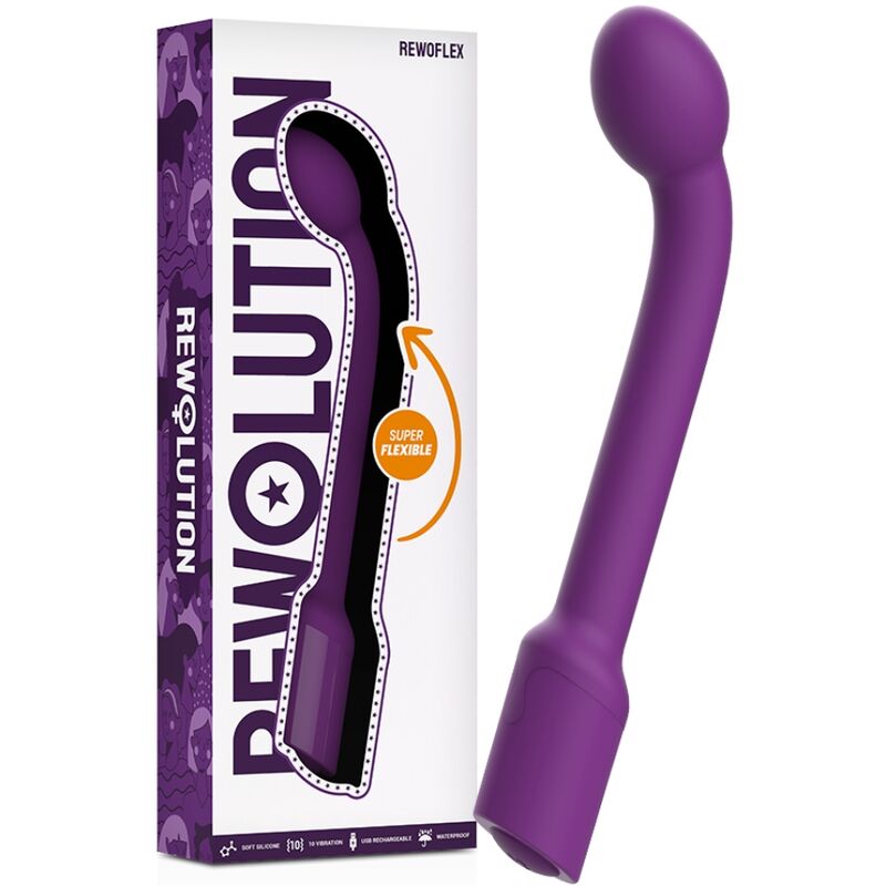 REWOLUTION - REWOFLEX FLEXIBLE G-POINT STIMULATOR VIBRATOR - NOCTURNA DESIRES