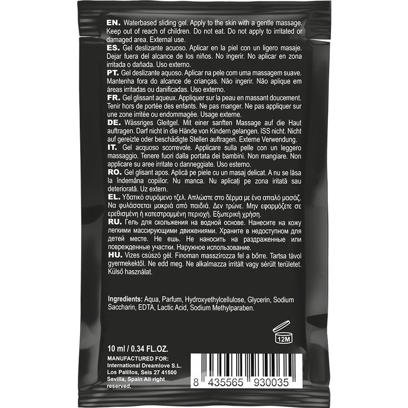 COQUETTE CHIC DESIRE - STRAWBERRY WATER BASED KISSABLE LUBRICANT POCKET 10 ML - NOCTURNA DESIRES