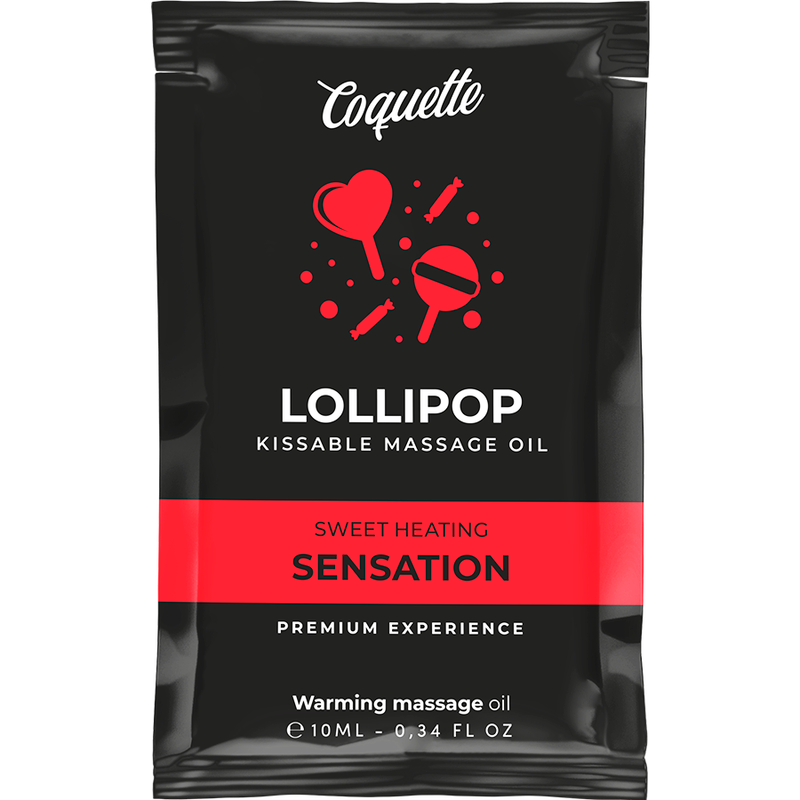 COQUETTE CHIC DESIRE - POCKET LOLLIPOP KISSABLE MASSAGE OIL HEATING SENSATION 10 ML - NOCTURNA DESIRES
