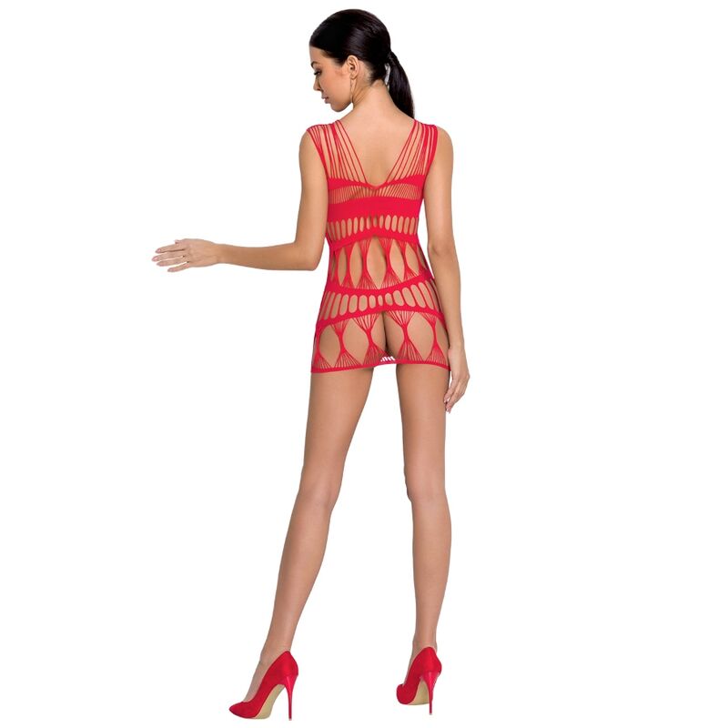 PASSION - WOMAN BS089 RED BODYSTOCKING ONE SIZE - NOCTURNA DESIRES