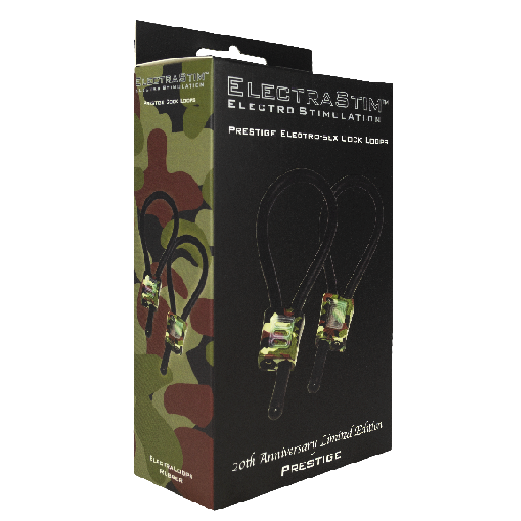 ELECTRASTIM - PRESTIGE ELECTRALOOPS ADJUSTABLE COCK RINGS CAMOUFLAGE - NOCTURNA DESIRES