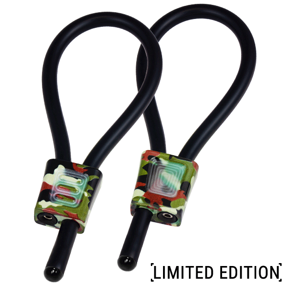 ELECTRASTIM - PRESTIGE ELECTRALOOPS ADJUSTABLE COCK RINGS CAMOUFLAGE - NOCTURNA DESIRES