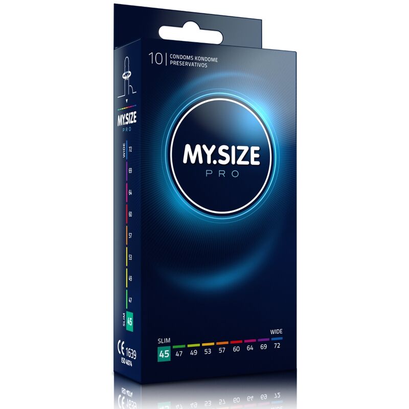 MY SIZE - PRO CONDOMS 45 MM 10 UNITS - NOCTURNA DESIRES