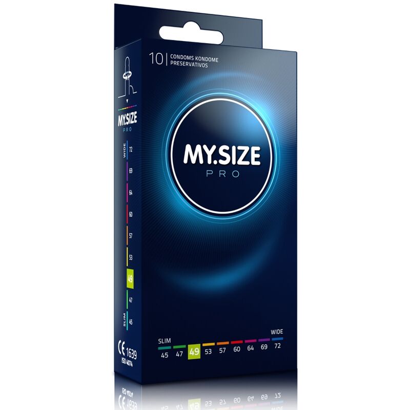 MY SIZE - PRO CONDOMS 49 MM 10 UNITS - NOCTURNA DESIRES
