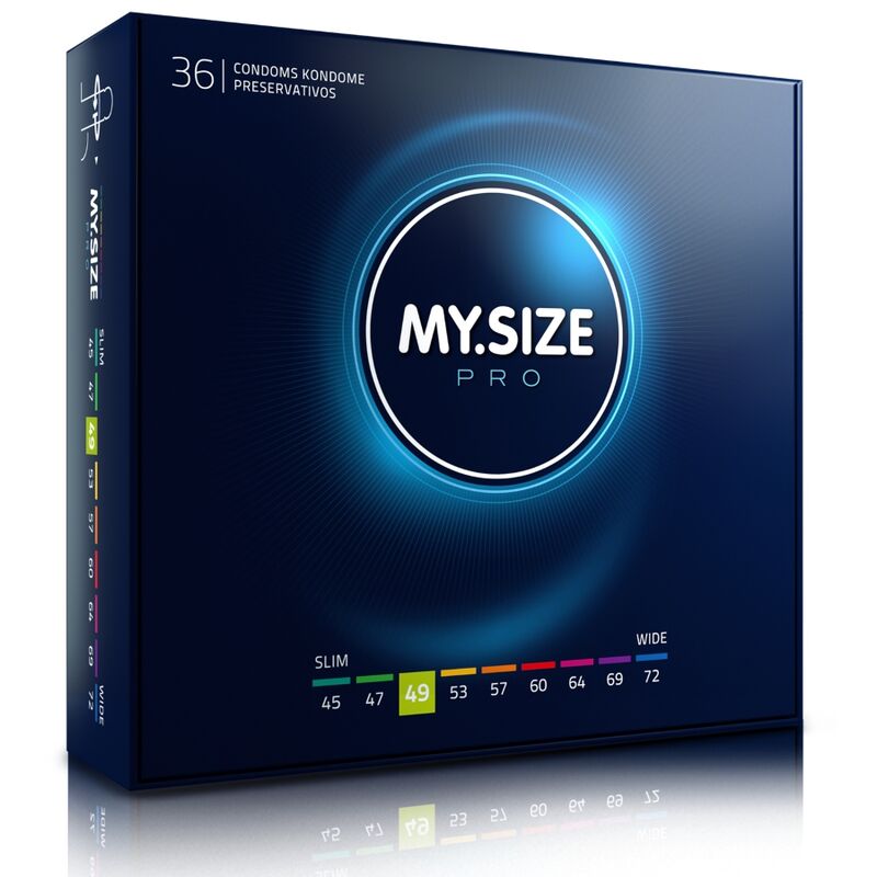 MY SIZE - PRO CONDOMS 49 MM 36 UNITS - NOCTURNA DESIRES