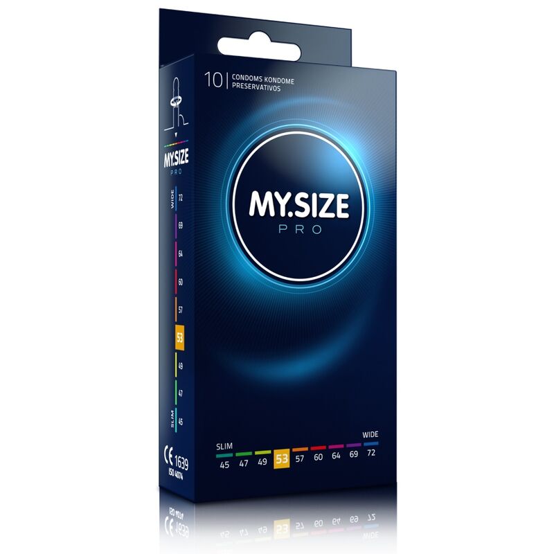 MY SIZE - PRO CONDOMS 53 MM 10 UNITS - NOCTURNA DESIRES