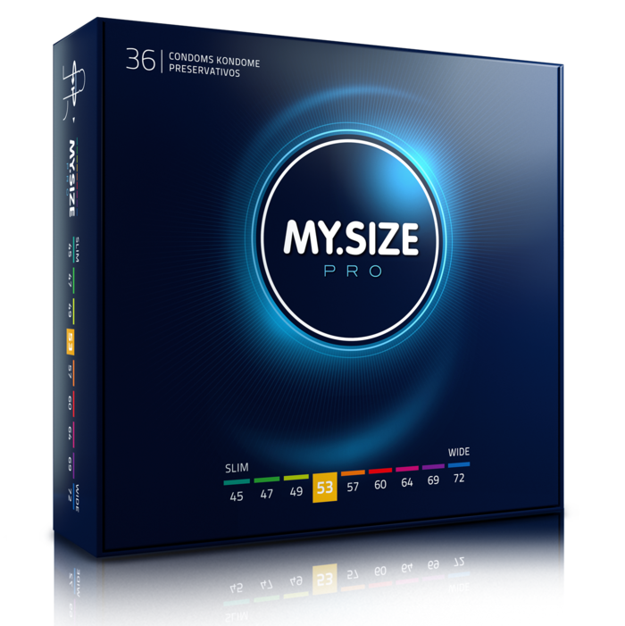 MY SIZE - PRO CONDOMS 53 MM 36 UNITS - NOCTURNA DESIRES