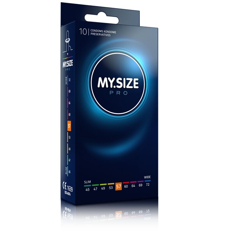 MY SIZE - PRO CONDOMS 57 MM 10 UNITS - NOCTURNA DESIRES