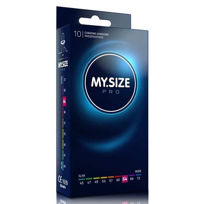 MY SIZE - PRO CONDOMS 64 MM 10 UNITS - NOCTURNA DESIRES
