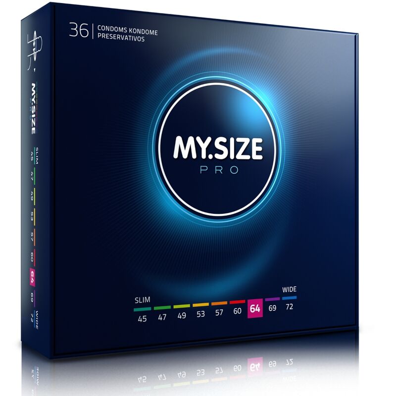 MY SIZE - PRO CONDOMS 64 MM 36 UNITS - NOCTURNA DESIRES