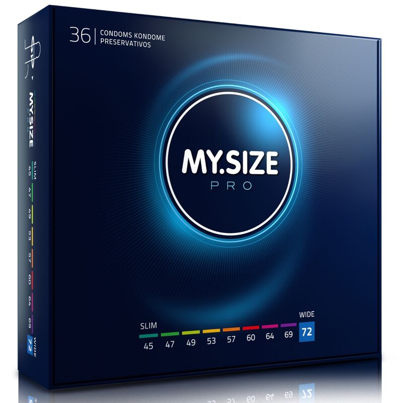 MY SIZE - PRO CONDOMS 72 MM 36 UNITS - NOCTURNA DESIRES