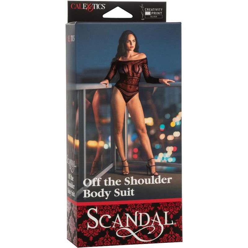 CALEXOTICS - SCANDAL SHOULDER BODY SUIT ONE SIZE - NOCTURNA DESIRES