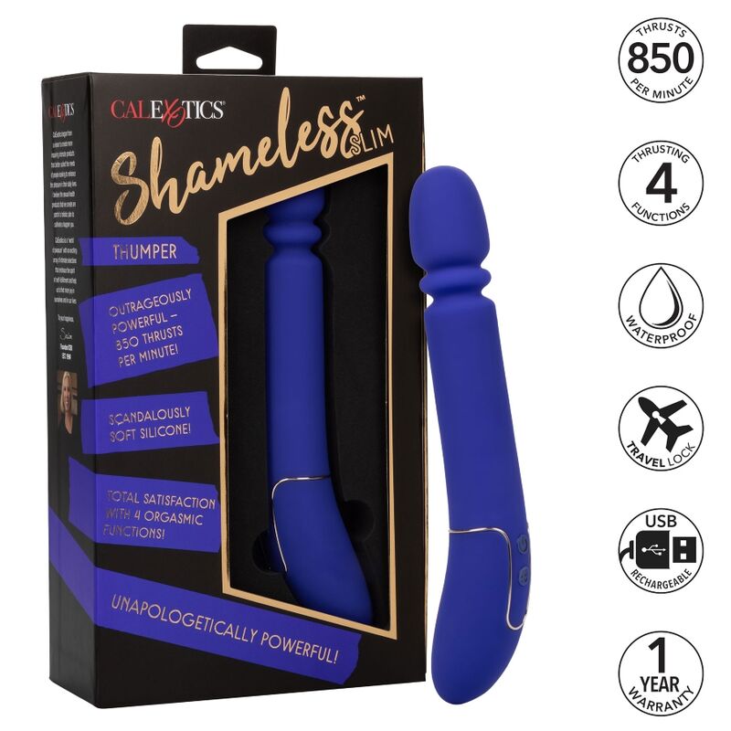 CALEXOTICS - SHAMELESS SLIM THUMPER - BLUE - NOCTURNA DESIRES