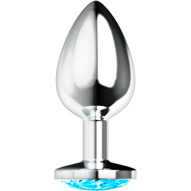 OHMAMA - ANAL PLUG WITH BLUE CRYSTAL L - NOCTURNA DESIRES