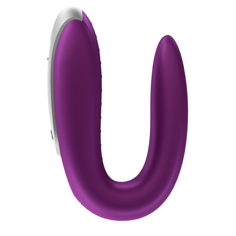 SATISFYER - DOUBLE FUN PARTNER VIBRATOR PURPLE - NOCTURNA DESIRES
