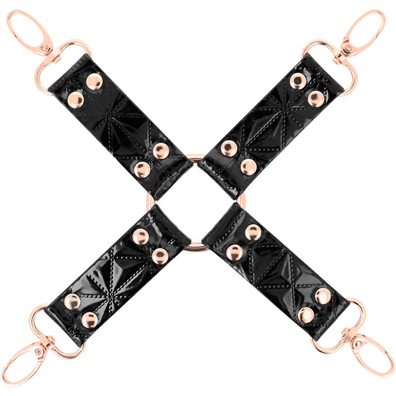 BEGME - BLACK EDITION VEGAN LEATHER HOG TIE - NOCTURNA DESIRES