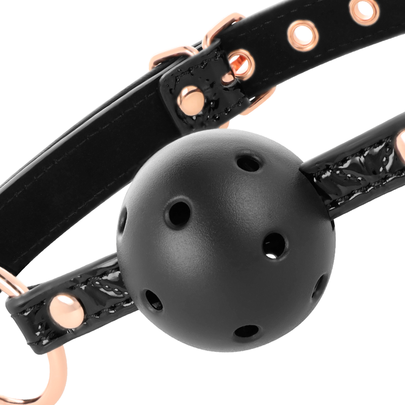 BEGME - BLACK EDITION BALL GAG VEGAN LEATHER - NOCTURNA DESIRES