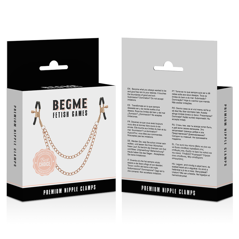 BEGME - BLACK EDITION PREMIUM NIPPLE CLAMPS - NOCTURNA DESIRES