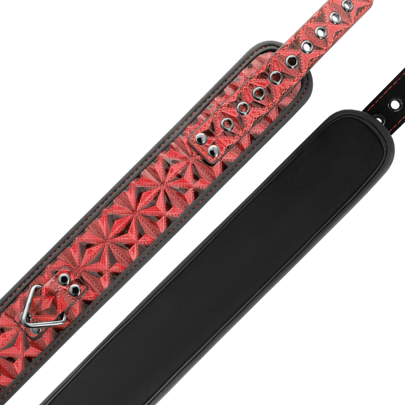 BEGME - RED EDITION PREMIUM VEGAN LEATHER COLLAR WITH NEOPRENE LINING - NOCTURNA DESIRES