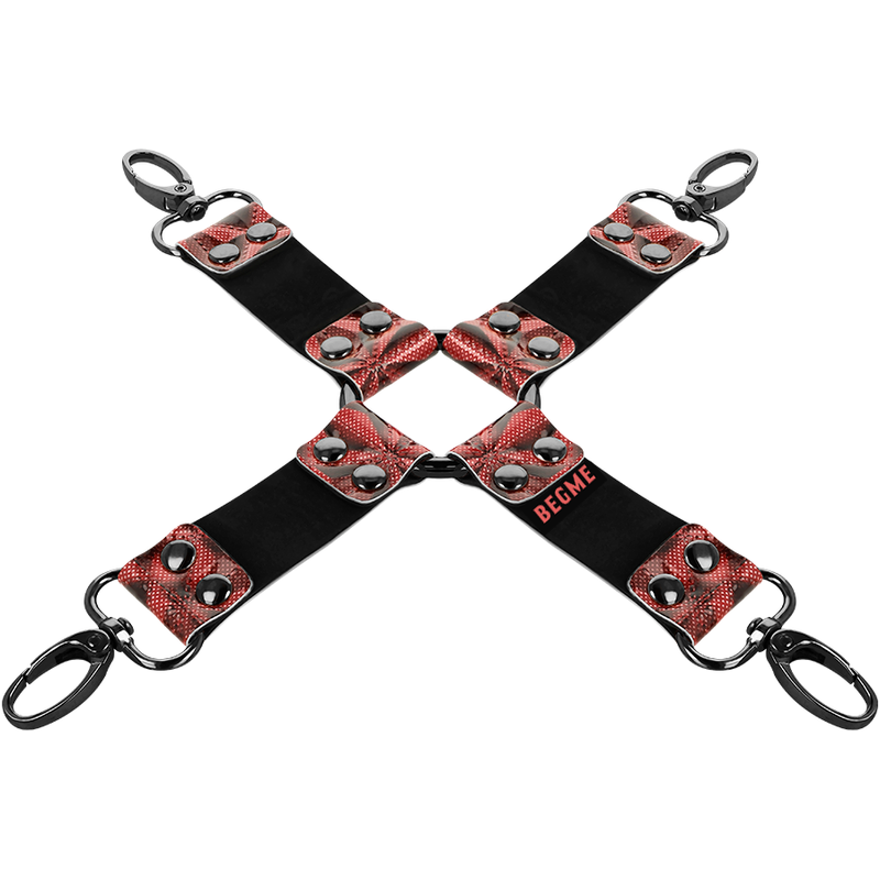 BEGME - RED EDITION PREMIUM VEGAN LEATHER HOG TIE - NOCTURNA DESIRES