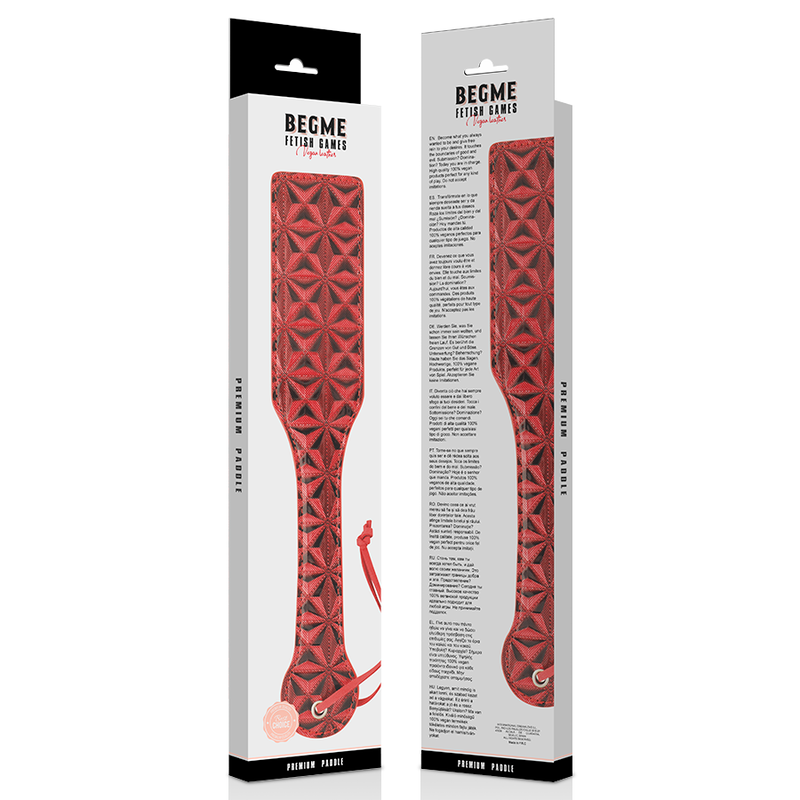 BEGME - RED EDITION VEGAN LEATHER SHOVEL - NOCTURNA DESIRES