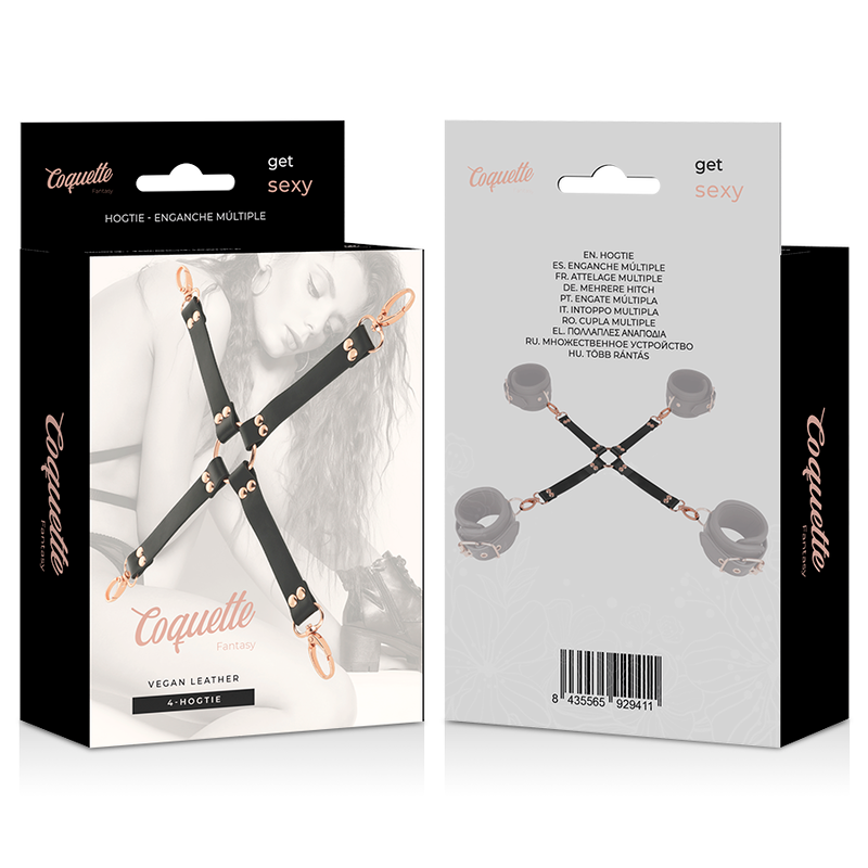 COQUETTE CHIC DESIRE - FANTASY VEGAN LEATHER HOG TIE - NOCTURNA DESIRES