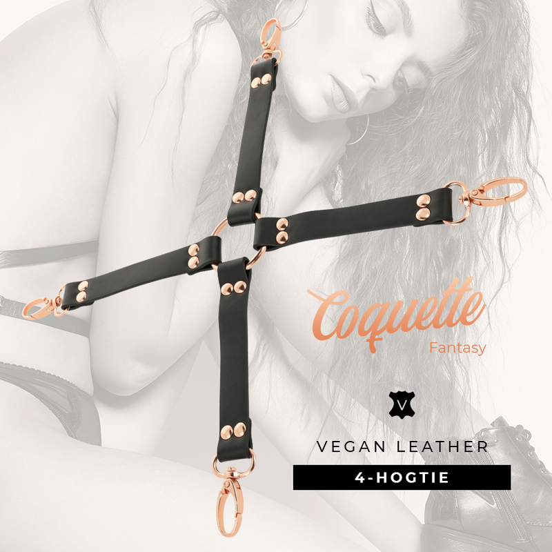 COQUETTE CHIC DESIRE - FANTASY VEGAN LEATHER HOG TIE - NOCTURNA DESIRES