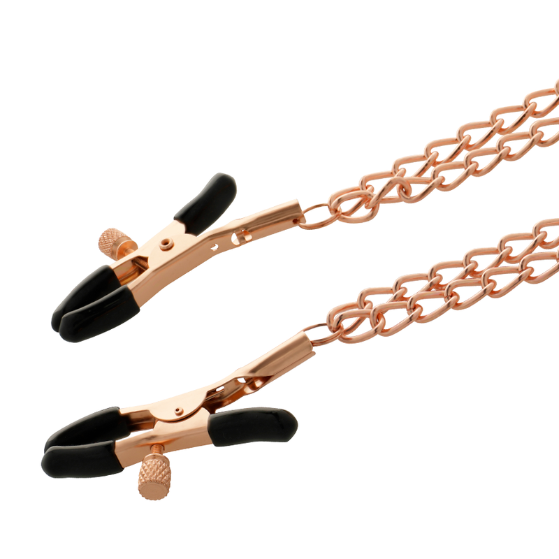COQUETTE CHIC DESIRE - FANTASY METAL NIPPLE CLIPS WITH CHAIN - NOCTURNA DESIRES