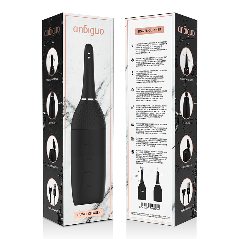 ANBIGUO - ULTIMATE AUTOMATIC ANAL CLEANER 5 INTENSITIES - NOCTURNA DESIRES