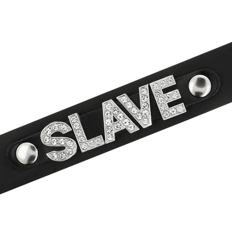 COQUETTE CHIC DESIRE - SLAVE VEGAN LEATHER CHOKER - NOCTURNA DESIRES