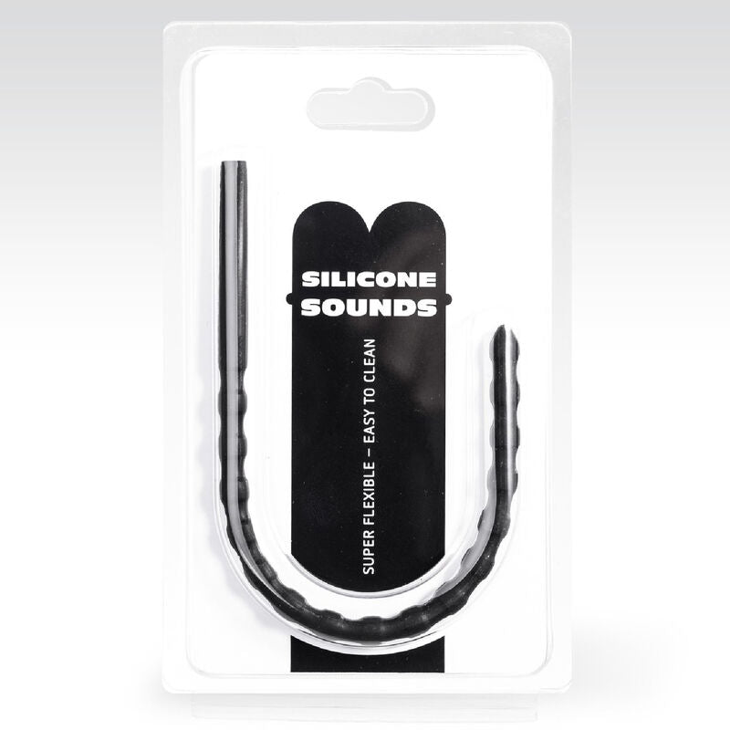 ALL BLACK - 6/8 MM SILICONE URETHRAL PROBE - NOCTURNA DESIRES