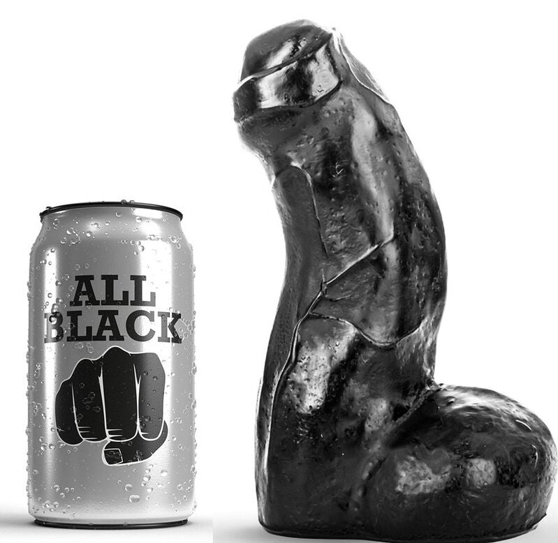 ALL BLACK - REALISTIC DONG BLACK 17 CM - NOCTURNA DESIRES