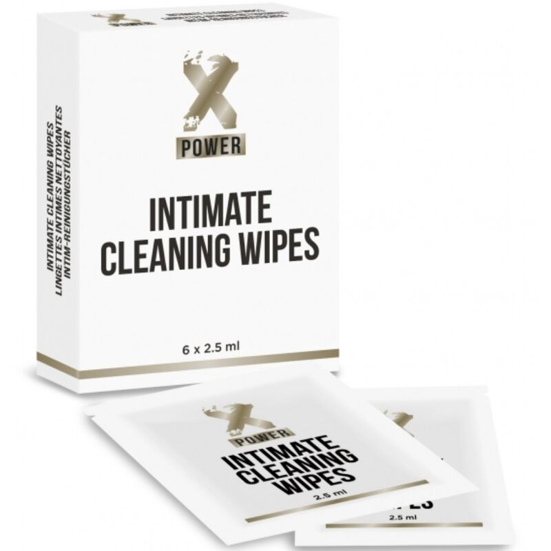 XPOWER - INTIMATE CLEANING WIPES 6 UNITS - NOCTURNA DESIRES