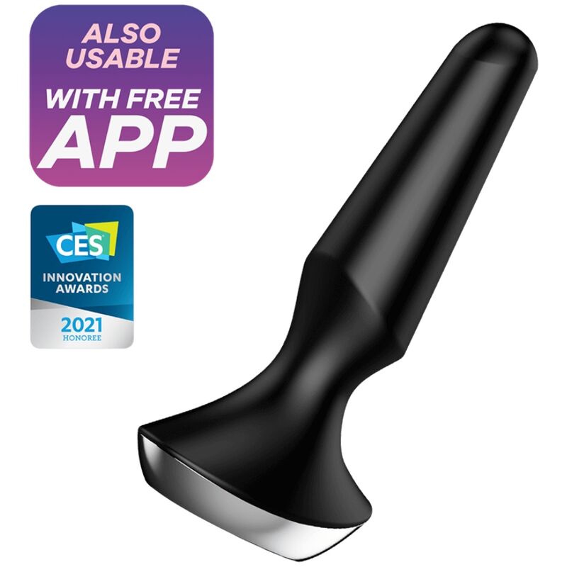 SATISFYER - PLUG ILICIOUS 2 PLUG VIBRATOR BLACK - NOCTURNA DESIRES