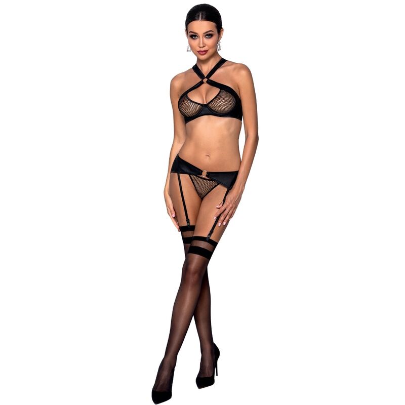PASSION - AMANDA ECOLOGICAL LEATHER SET S/M - NOCTURNA DESIRES