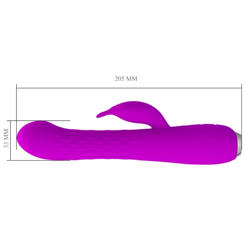 PRETTY LOVE - MOLLY VIBRATOR WITH RECHARGEABLE ROTATION - NOCTURNA DESIRES