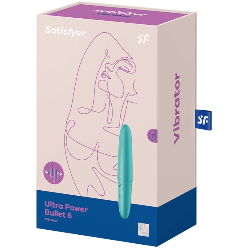 SATISFYER - ULTRA POWER BULLET 6 TURQUOISE - NOCTURNA DESIRES