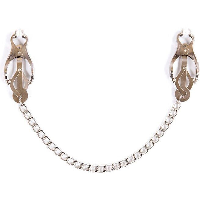 OHMAMA FETISH - METAL CLAMPS WITH CHAIN - NOCTURNA DESIRES