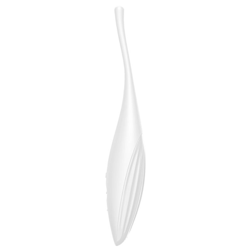 SATISFYER - TWIRLING JOY CLIT TIP VIBRATOR WHITE - NOCTURNA DESIRES